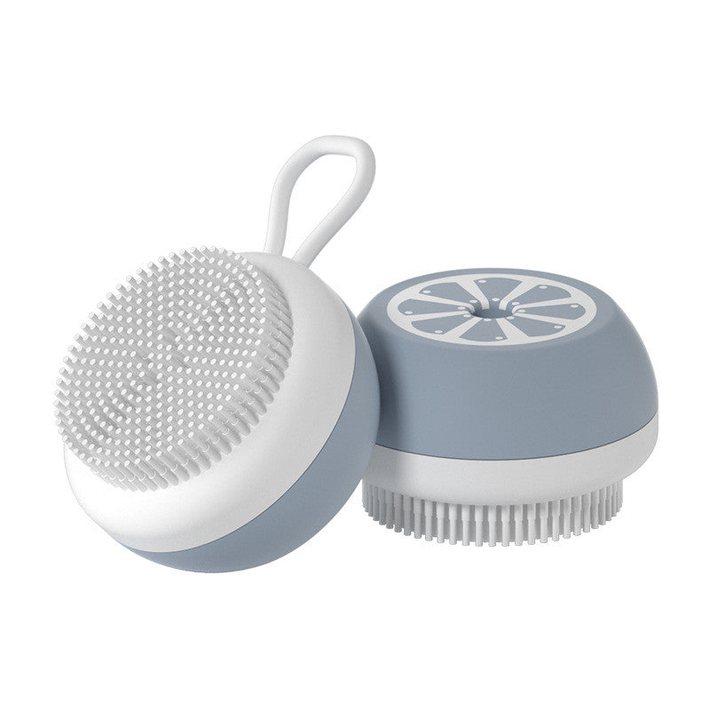 Pet Dog Cat Bath Brush 2-in-1 Pet SPA Massage Comb Soft Pets dealsniper-net Grey Combed hair