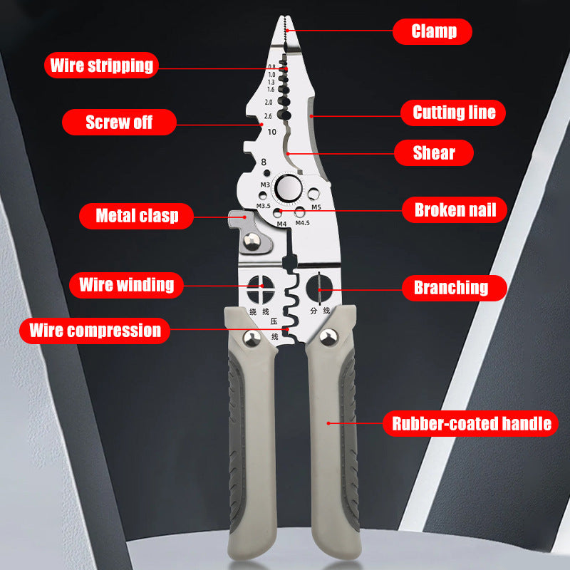 Wire Crimper Cable Cutter Adjustable Automatic Wire Stripper House DealSniper.net