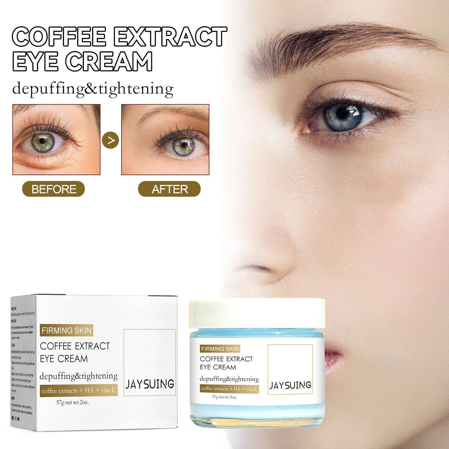 Coffee Firming Eye Cream Firming & Moisturizing Cream Beauty DealSniper.net