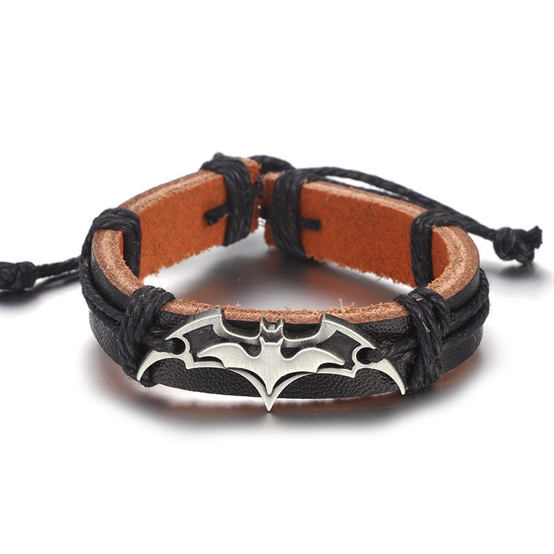 Punk Style Bat Bracelet Jewelry DealSniper.net Ancient silver