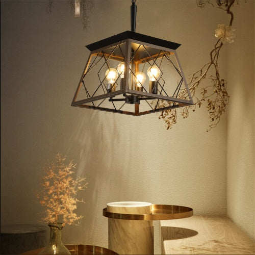 Farmhouse Chandelier 4 Lights Vintage Antique Chandelier Home Decor DealSniper.net