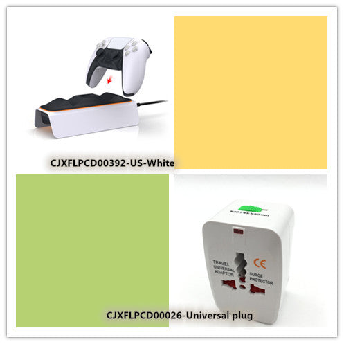 Ps5 Gamepad Dual Charger Ps5 Wireless Gamepad Charger Electronics DealSniper.net Universal plug White