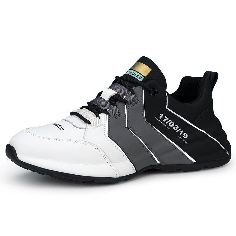 Men's Casual Shoes Sports Walking Running Sneakers Men DealSniper.net White gray Size38