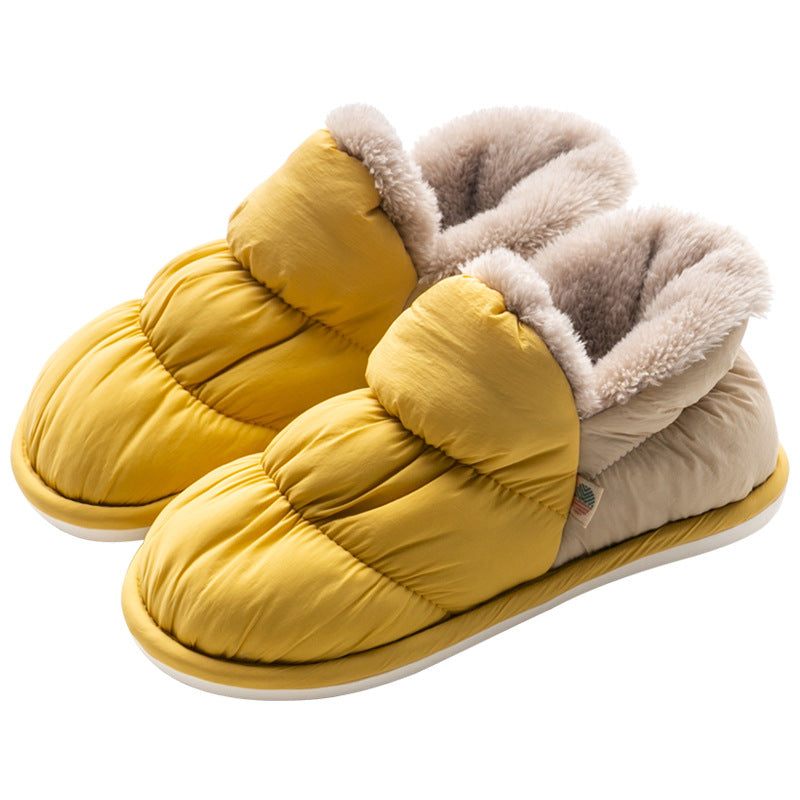 Thick Non-slip Cotton Shoes Women Plus Velvet To Keep Warm With A Pedal Women DealSniper.net