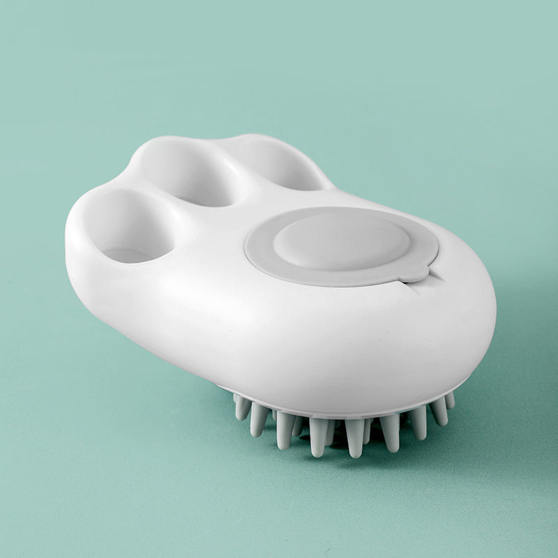 Durable Cat Paw Bath Brush Fine Foaming Labor-saving Pets DealSniper.net Grey
