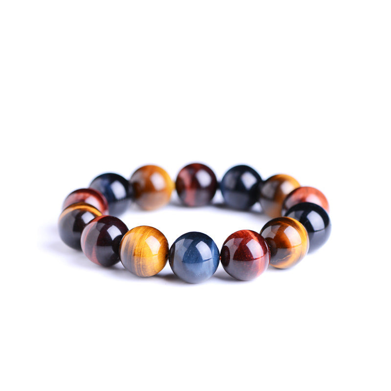 Tiger Eye Bracelet Natural Crystal Stone Buddha Bead Bracelet Jewelry DealSniper.net