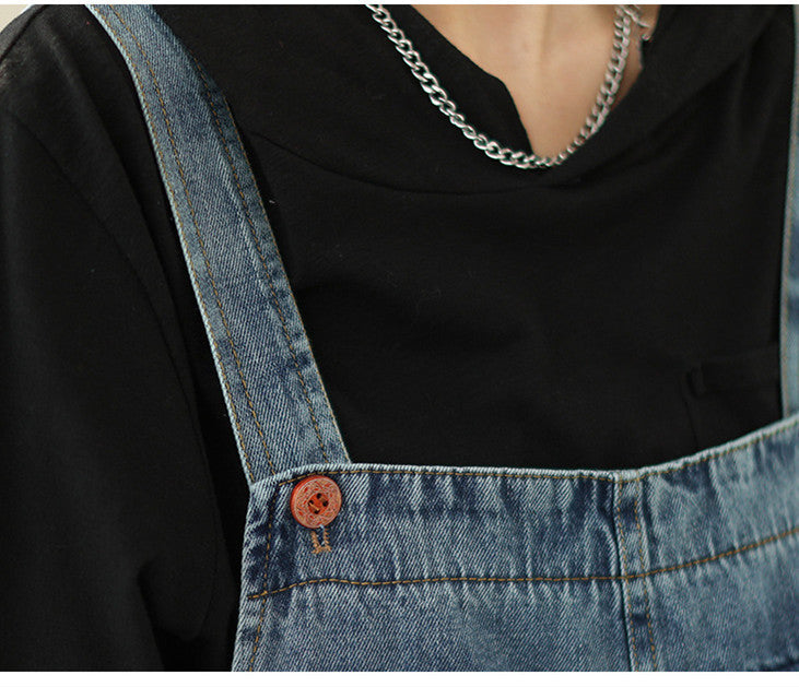 New Real Time Denim Casual Strap Pants For Women Women DealSniper.net