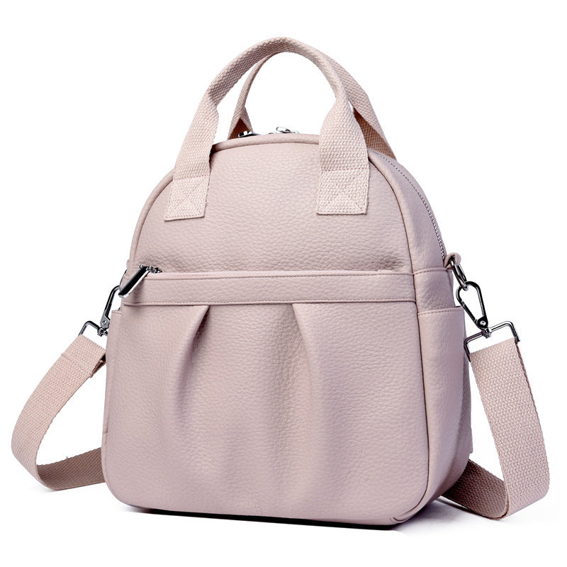 Versatile Backpack Bags Women's PU Waterproof Rucksack Women DealSniper.net Pink