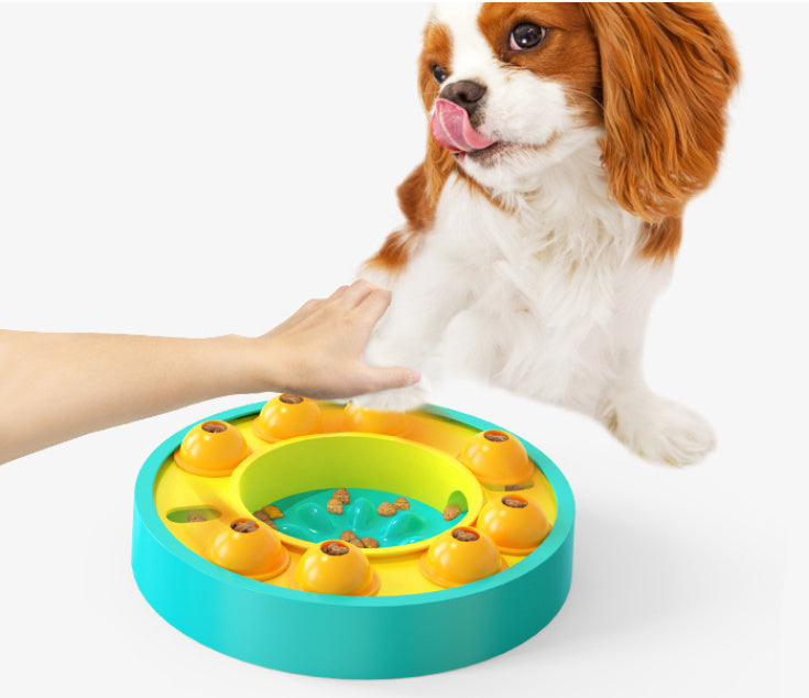 Dog Pets Puzzle Toys Slow Feeder Interactive Increase Pets DealSniper.net Lake Blue Roulette