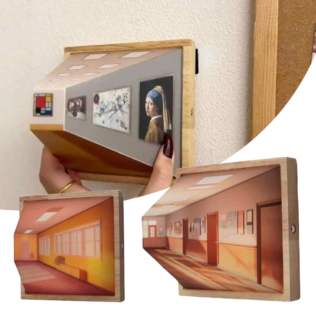 3D Illusion Night Light Gallery Bedside Picture Style Night Light Home Decor DealSniper.net