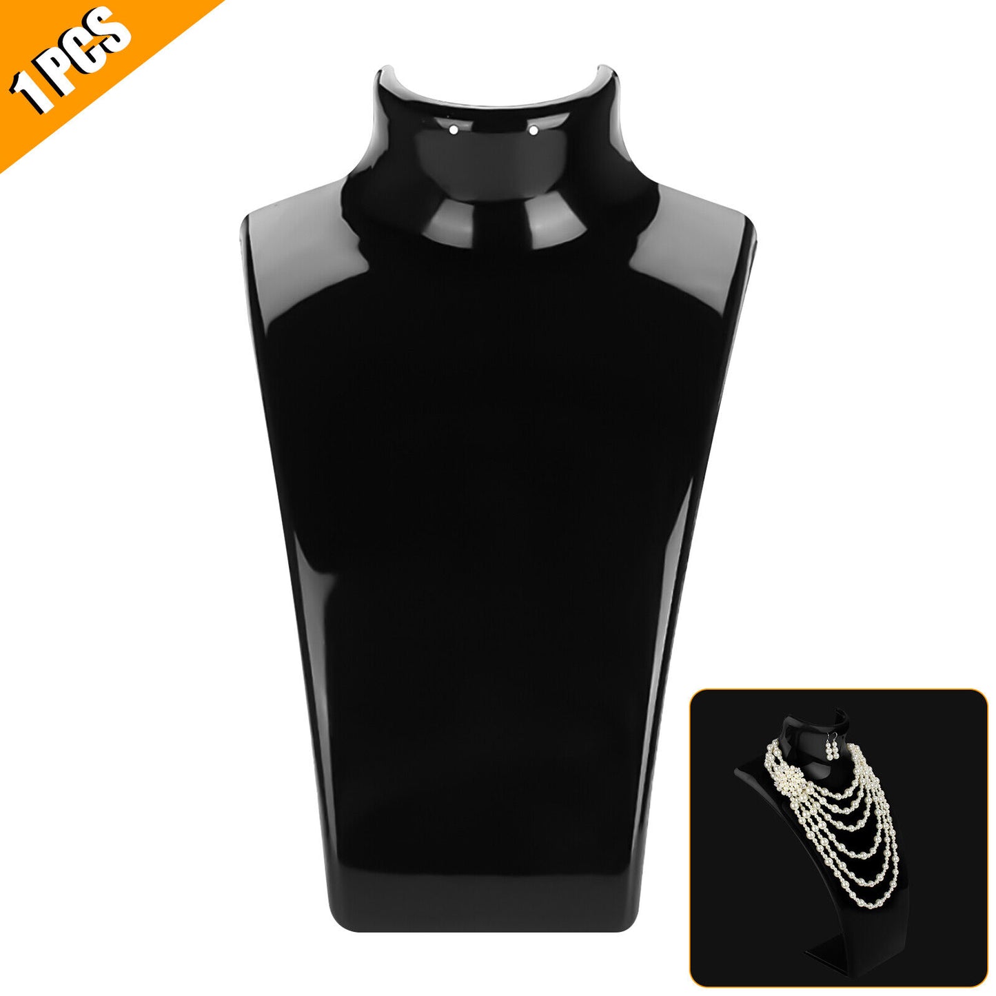 Acrylic Display Stand Necklace Pendant Bust Mannequin Earring Jewelry Chain Show Jewelry DealSniper.net