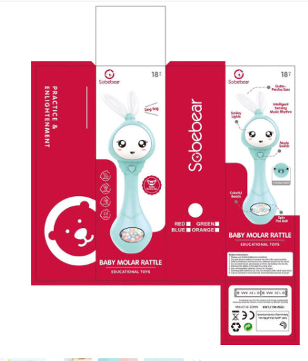 Baby educational toys can chew teether Kids DealSniper.net Pink English box