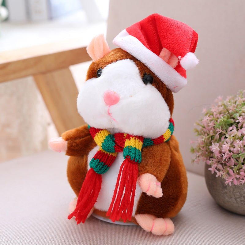 Cute Little Hamster That Can Talk And Change Voice Kids DealSniper.net Light Brown Colorful scarf