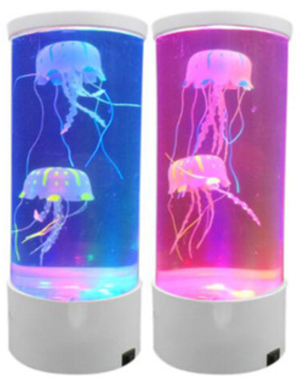 LED Jellyfish Aquarium Lamp Night Light USB Powered Home dealsniper-net White Bluetooth USB