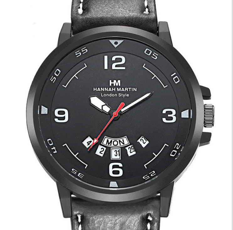 Men's double calendar European and American sports watch mens Men DealSniper.net