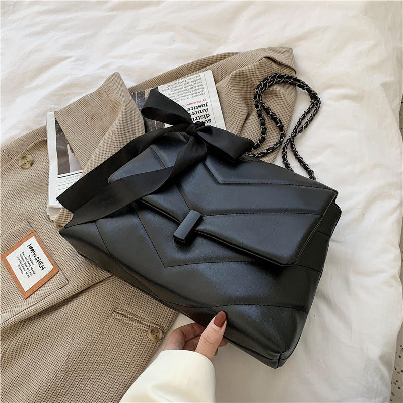 Large Capacity Single Shoulder Messenger Bag Fashion Ins Women Women DealSniper.net Black