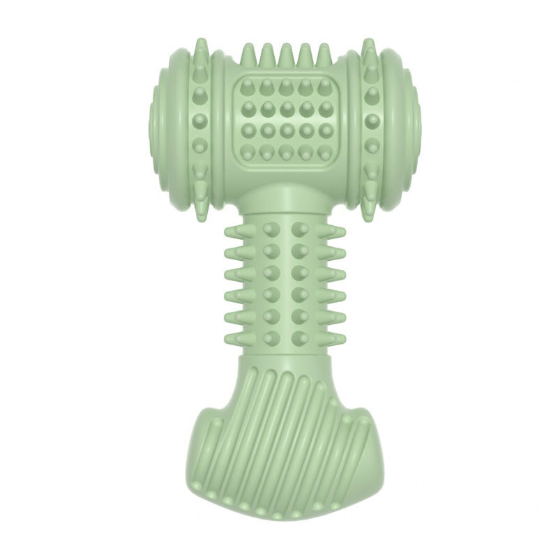 Dog Chew Toy Dogs Teeth Cleaning Toys Indestructible TPR Chewing Bite Resistant Teething Toys Pet Products Pets DealSniper.net Green