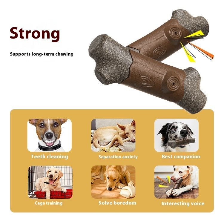 Dog Toy Bite-resistant Can Sound Molar Rod Branches Pets DealSniper.net