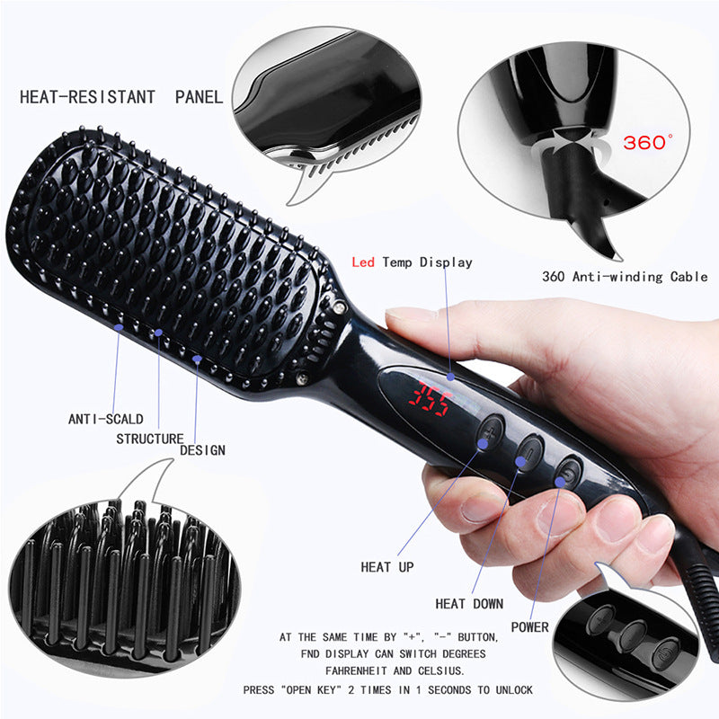 Straight Hair Comb Ceramic Shape Comb Beauty dealsniper-net