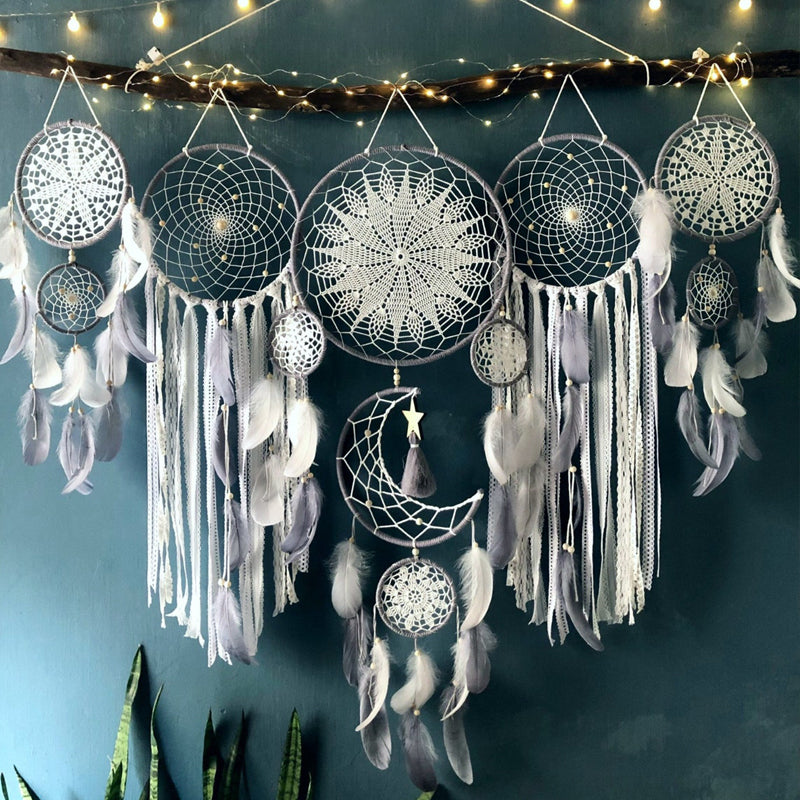 Home Fashion Indian Dream Catcher Pendant Home DealSniper.net Grey