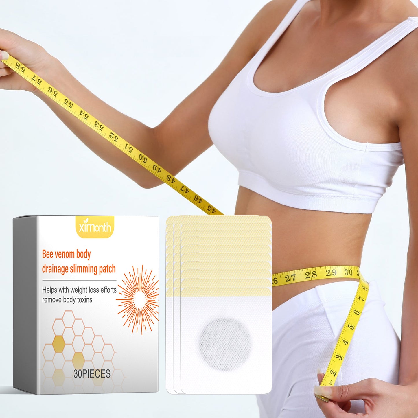 Ximonth Bee Venom Lymphatic Body Sculpting Patch Relieves Beauty DealSniper.net