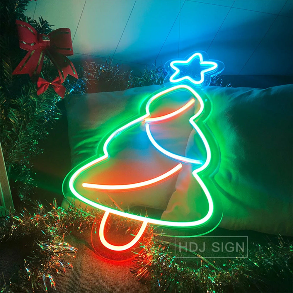 Christmas Style Neon Atmosphere Decoration Holidays dealsniper-net 600cmX340mm AU