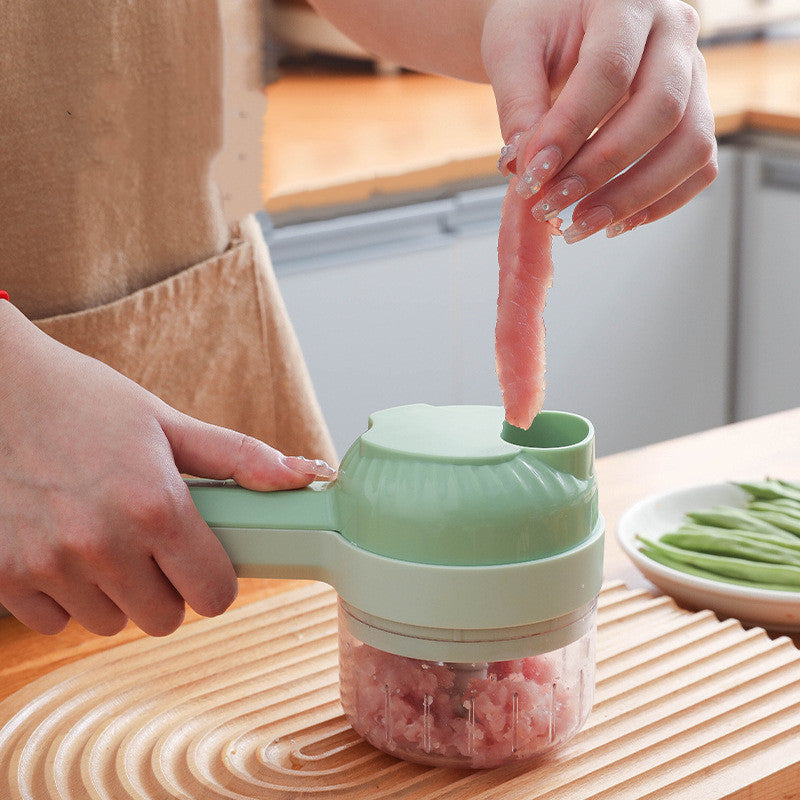 Home Fashion Wireless Hand-held Vegetable Cutter Kitchen DealSniper.net