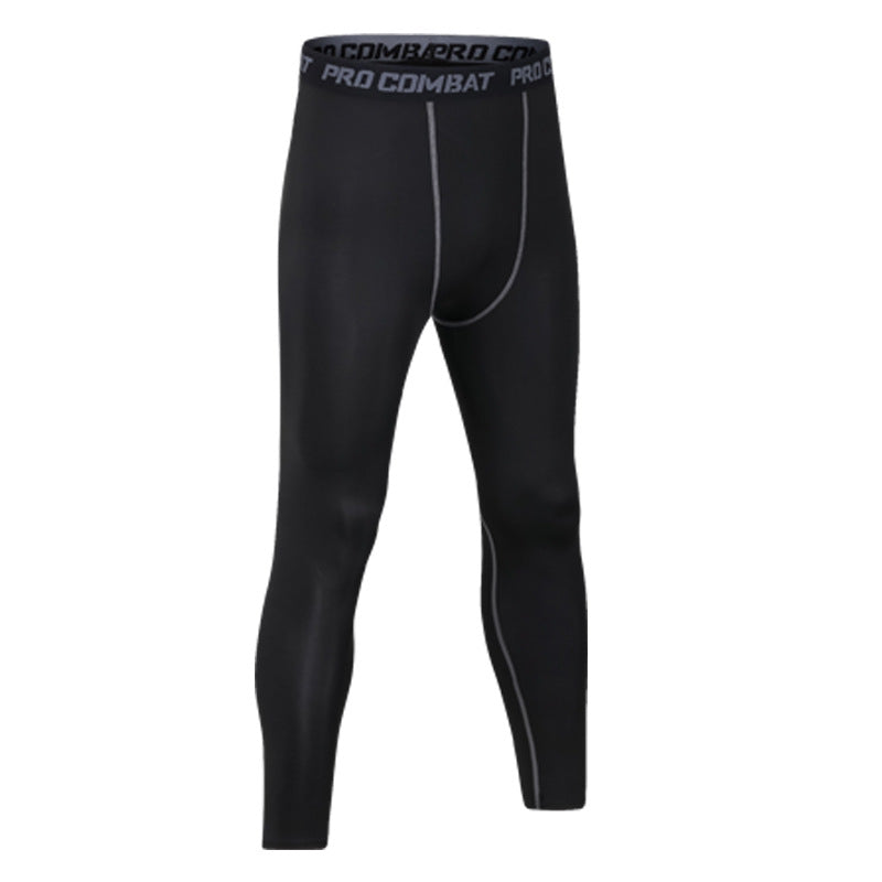 Men Leggings Compression Pants Gym Fitness Sports Running Quick Dry Leggings Tights Breathable Skinny Trousers Sportswear Male Men DealSniper.net 3XL Grey