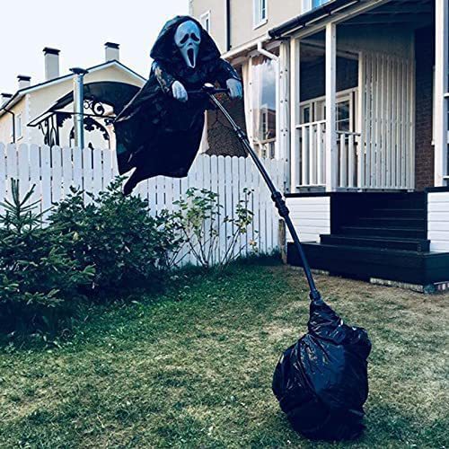 Halloween Decoration Tricky Props Skull Screaming Scarecrow Holidays DealSniper.net 70x40cm