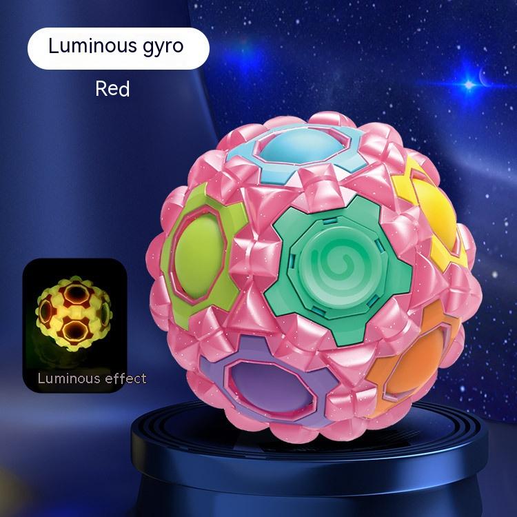 Decompression Fingertip Gyro Football Magic Ball Hobby dealsniper-net Luminous Gyro Red Fingertip Gyro
