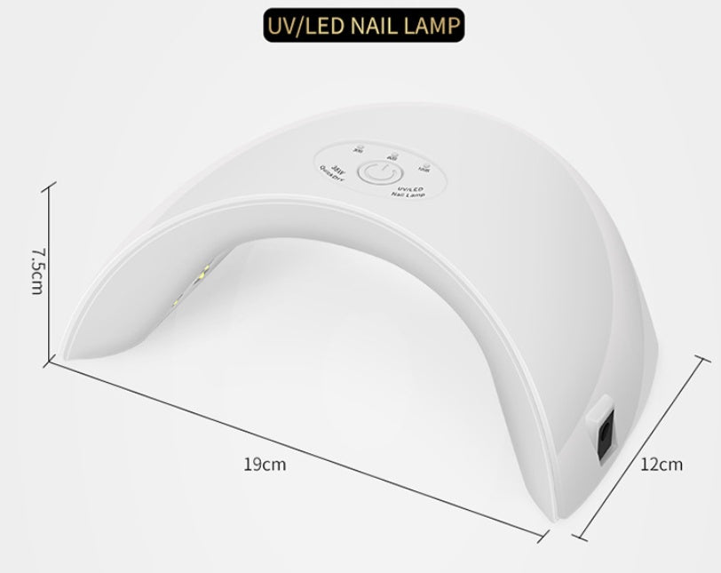 Nail phototherapy machine dryer Beauty DealSniper.net White Inductive USB