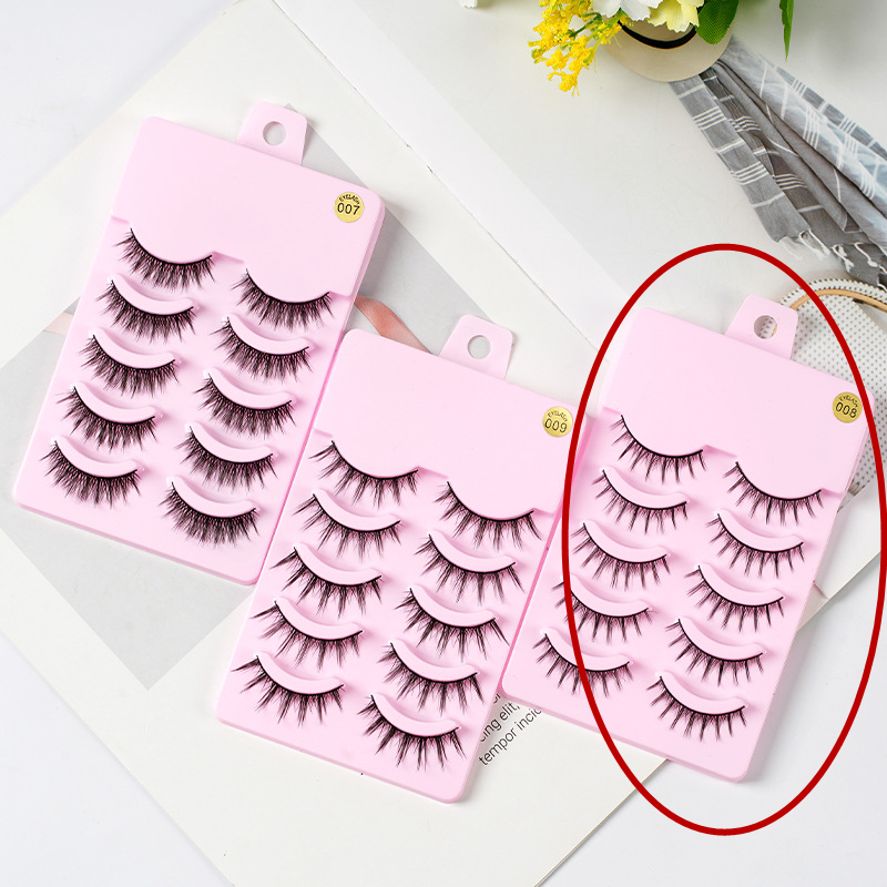 5 Pairs Manga Lashes New Arrival Anime Cosplay Natural Wispy Beauty DealSniper.net 5pairs of008