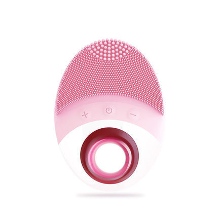 Wireless Charging Silicone Cleansing Instrument Beauty DealSniper.net Pink
