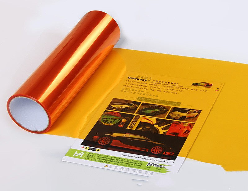 Customized Cutting Vehicle Lamp Film Colorful Auto Film Car Lamp Protective Film Vehicle DealSniper.net Gold 30cm Wide 100cm Long