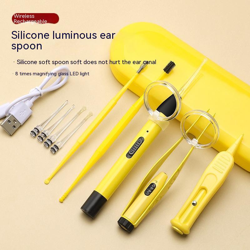 Glow Ear Spoon Set Stainless Steel Health DealSniper.net
