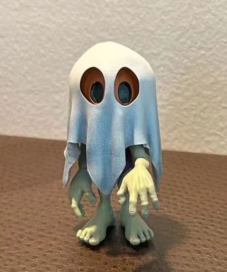 Halloween Ornaments Creative Cute Ghost Resin Crafts Holidays DealSniper.net E Ghost Ornaments