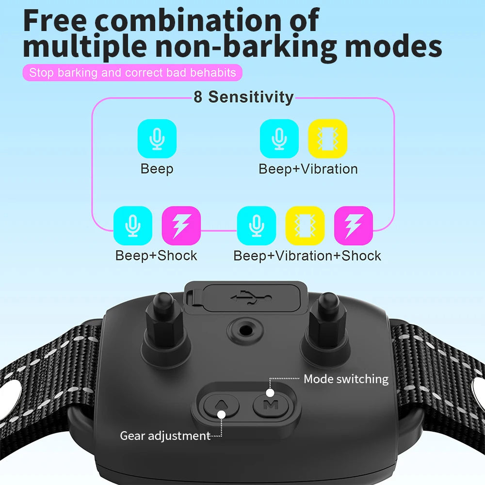 Smart Automatic Anti Barking Dog Collar Bark Stopper Pets DealSniper.net