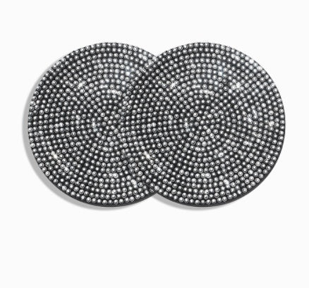 Bling Car Coasters For Cup Holder 2 Pack Universal Anti Slip Vehicle DealSniper.net White 2PCS