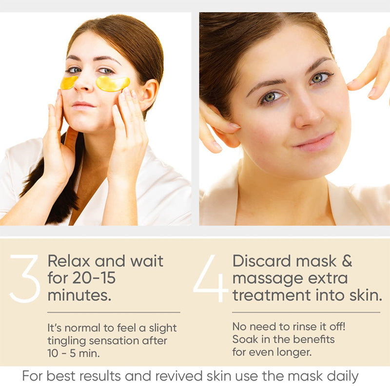 Eye Bag Removal Wrinkle Lifting And Tightening 24K Gold Eye Mask Patch Beauty DealSniper.net