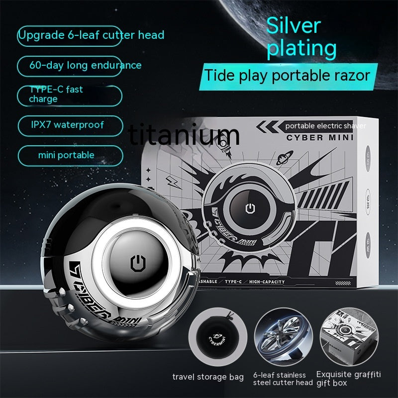 Zorb Ball Shaver Titanium Empty Ball Electric Beauty DealSniper.net Silver Electroplated USB