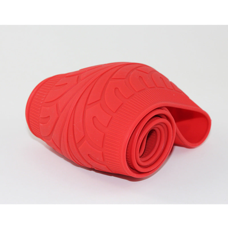 Environmentally Friendly Car Silicone Steering Wheel Cover Vehicle DealSniper.net Red