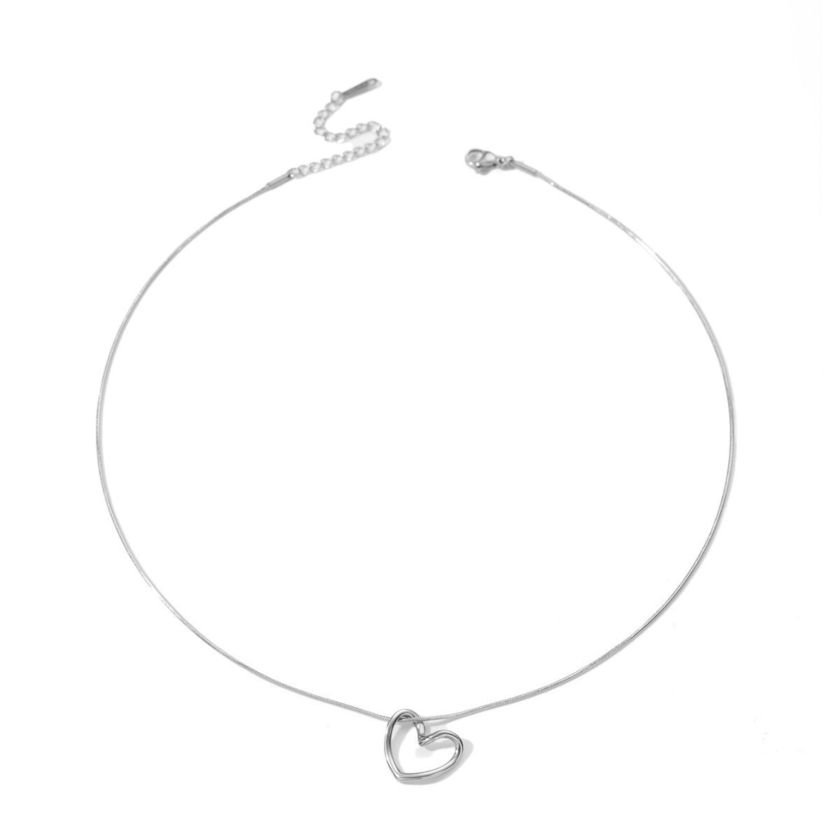 Fashion Jewelry Tainless Steel Twist Hollow Heart Pendant Jewelry DealSniper.net