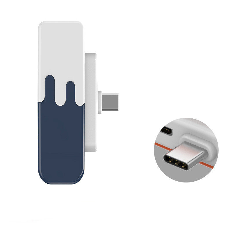 Pocket Mini Compact Portable Power Supply Gadgets dealsniper-net Dark Blue TypceC 3300mAh
