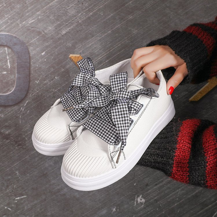 women's shoes casual round head cross binding belt Women DealSniper.net white 35