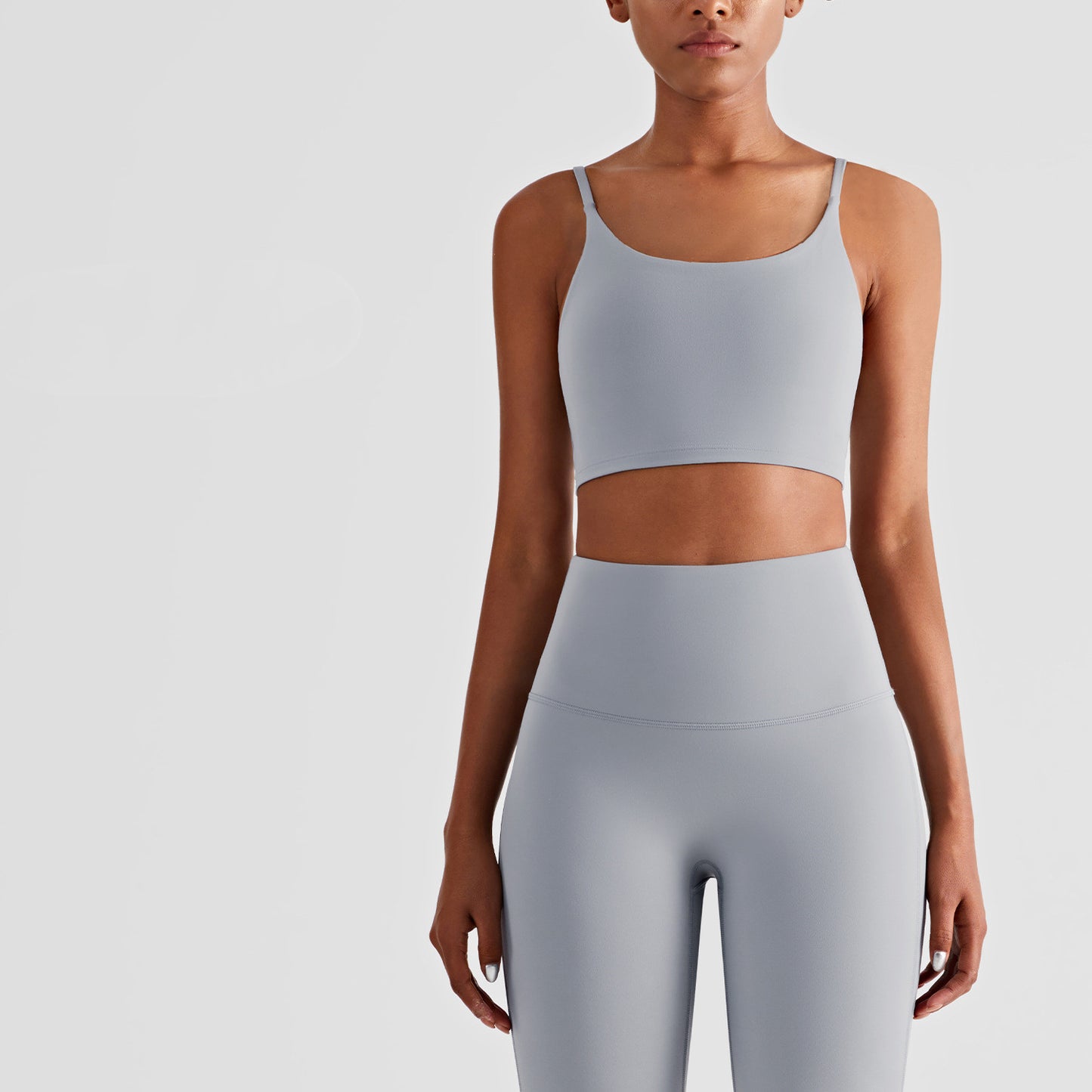 Simple And Beautiful Back Strap Lycra Sports Vest Bra Deals DealSniper.net Rhino Grey 10size