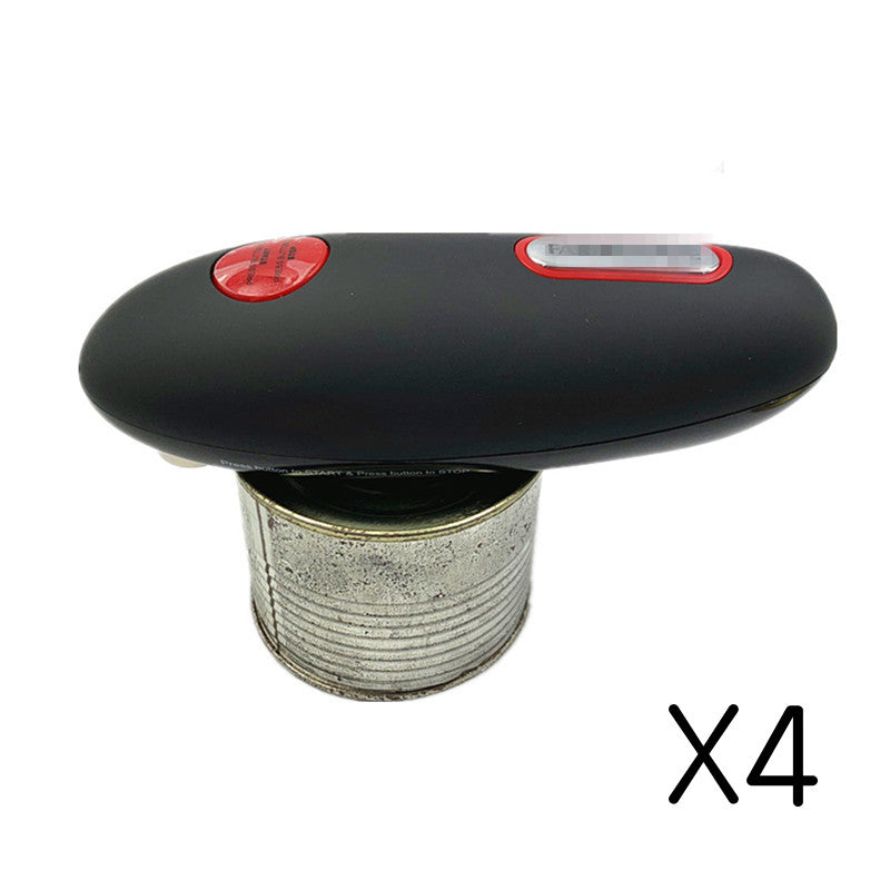 Electric Can Opener Automatic Bottle Opener Cordless One Tin Touch Kitchen Gym From House Black 4PCS