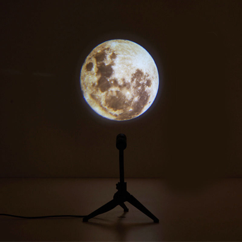 2 In 1 Star Projector Earth And Moon Projection Lamp 360 Rotating Bracket Deals DealSniper.net Moon USB