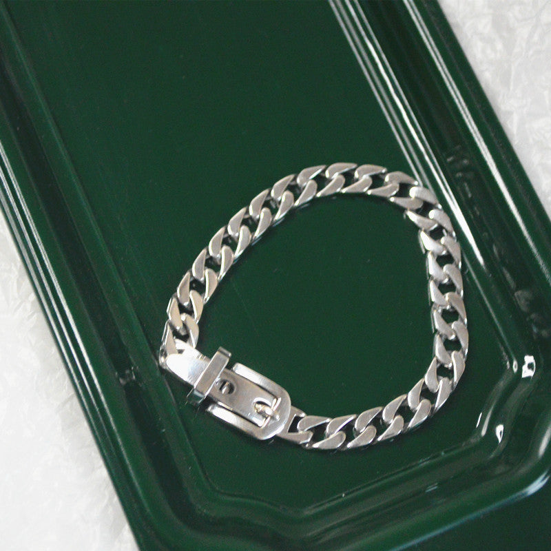Women's 925 Sterling Silver Chain Belt Bracelet Jewelry DealSniper.net