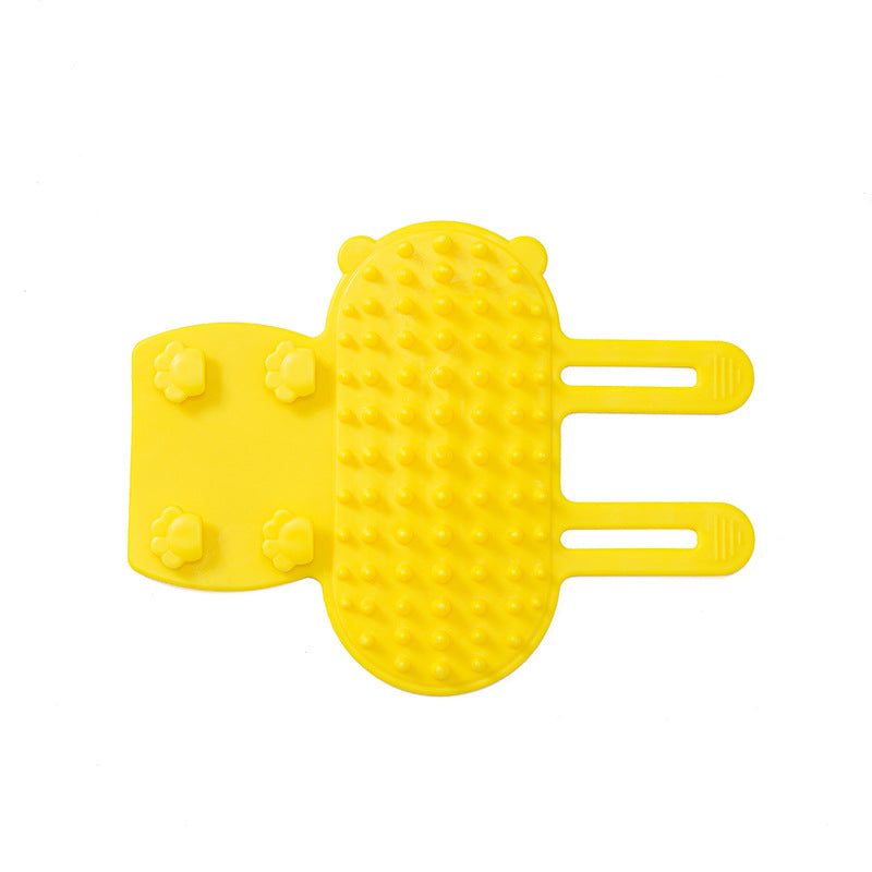 Pets Cat Hair Removal Massage Comb Cats Scratching Pets Gym From House 1pcs Yellow