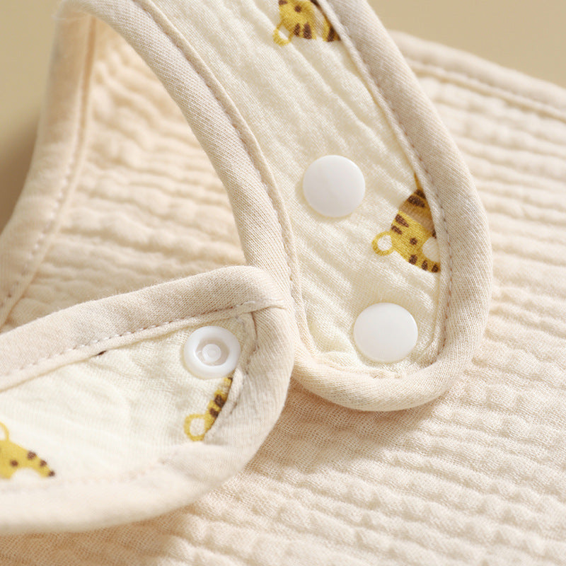 Pure Cotton Six-layer Gauze Baby U-shaped Bib Kids DealSniper.net